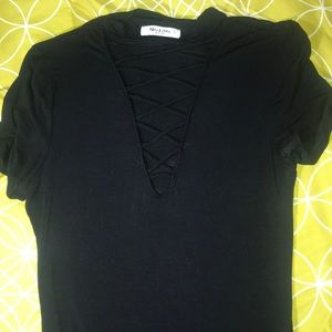 Mikey & Joey black bodysuit